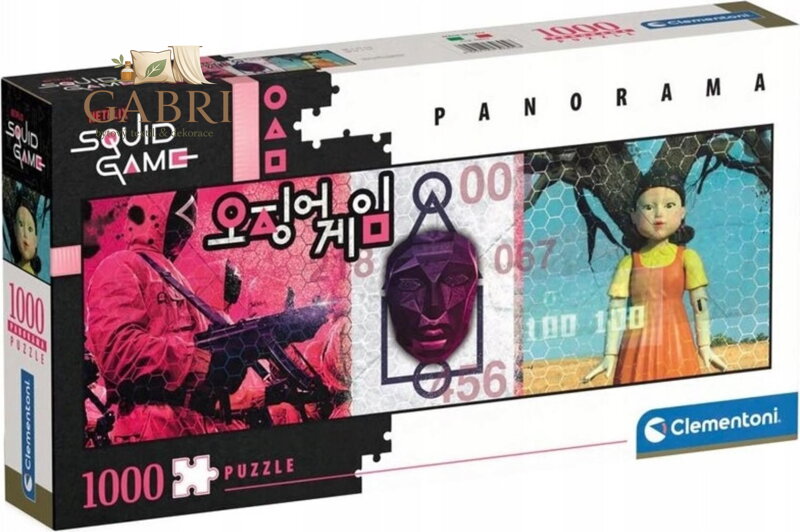 CLEMENTONI Panoramatické puzzle Netflix: Squid Game (Hra na oliheň) 1000 dílků