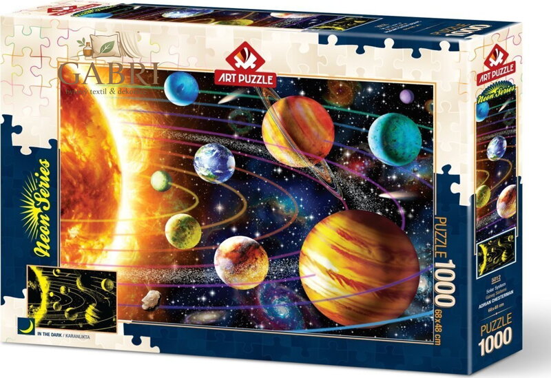 ART PUZZLE Svítící puzzle Sluneční soustava 1000 dílků