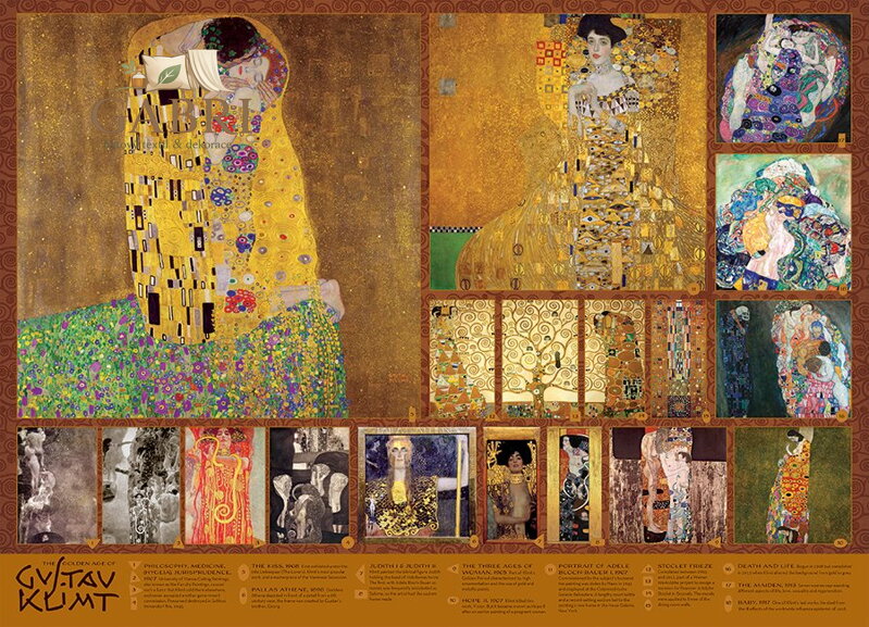COBBLE HILL Puzzle Zlatý věk Gustava Klimta 1000 dílků