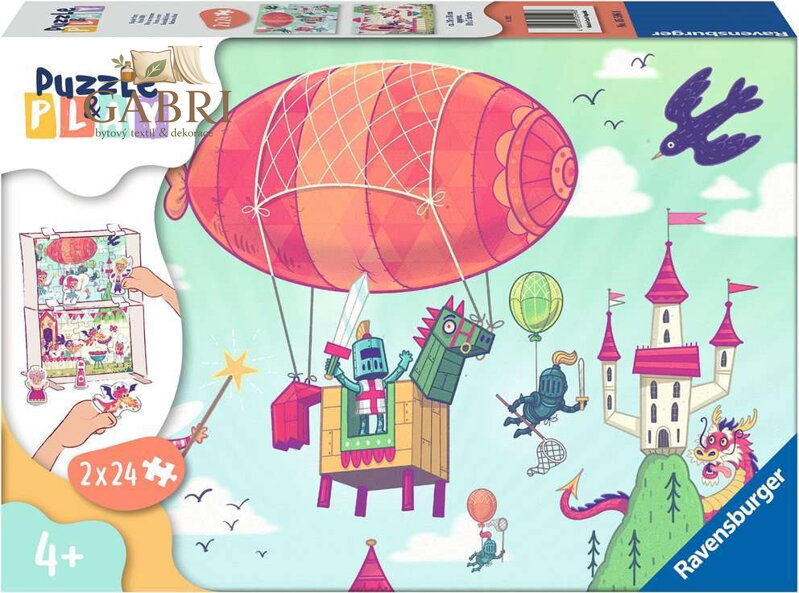 RAVENSBURGER Puzzle&Play: Královská party 2x24 dílků