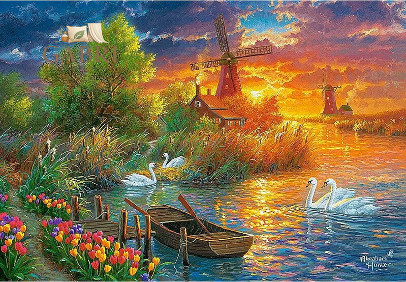 CASTORLAND Puzzle Holandská idylka 1000 dílků