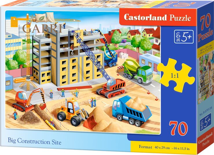 CASTORLAND Puzzle Velké staveniště 70 dílků