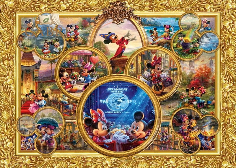 SCHMIDT Puzzle Koláž: Mickey a Minie 2000 dílků
