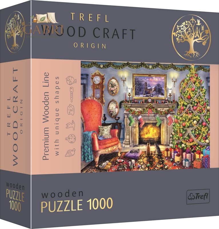 TREFL Wood Craft Origin puzzle U krbu 1000 dílků