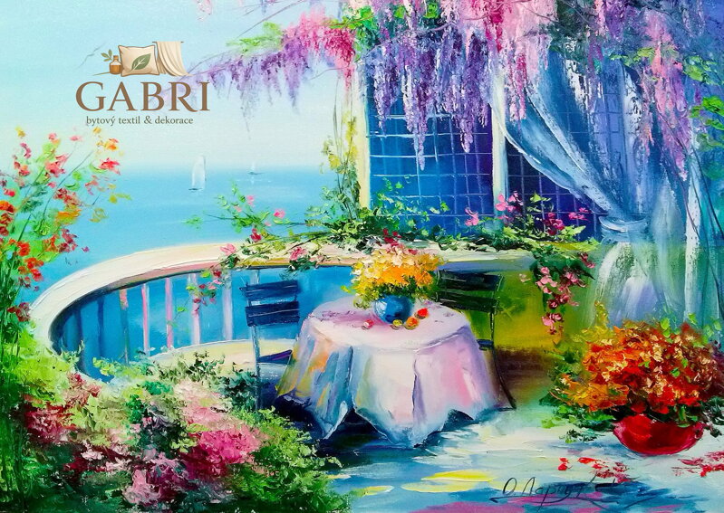 ENJOY Puzzle Květinový balkón 1000 dílků