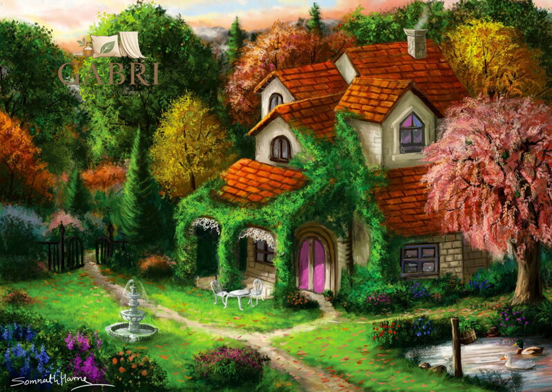 ENJOY Puzzle Chaloupka v lese 1000 dílků