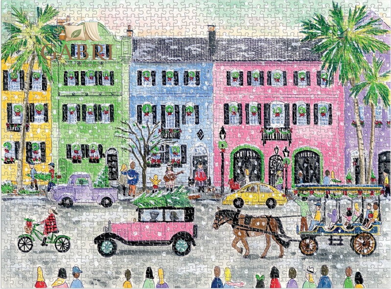 GALISON Puzzle Vánoce v Charlestonu 1000 dílků