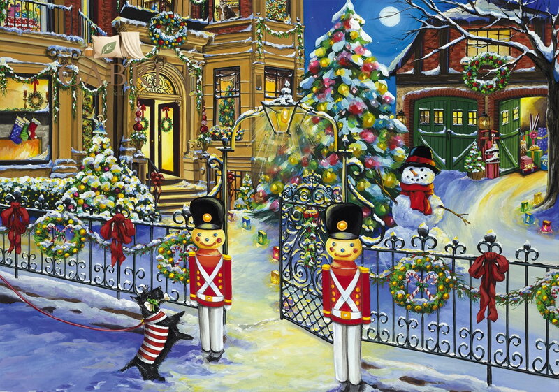 BLUEBIRD Puzzle Vánoční dům 1000 dílků