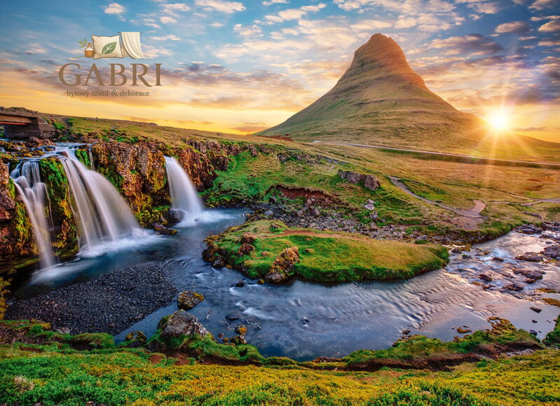 BLUEBIRD Puzzle Vodopád Kirkjufellsfoss, Island 2000 dílků