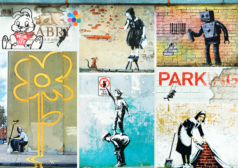 EUROGRAPHICS Puzzle Banksy 1000 dílků