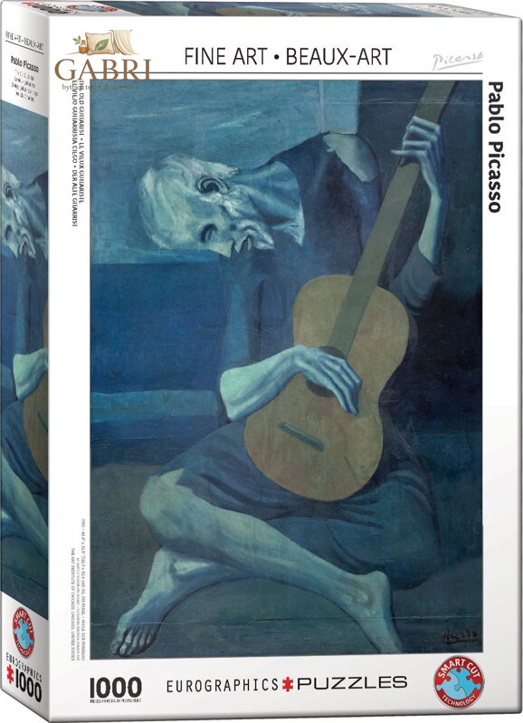 EUROGRAPHICS Puzzle Starý kytarista 1000 dílků