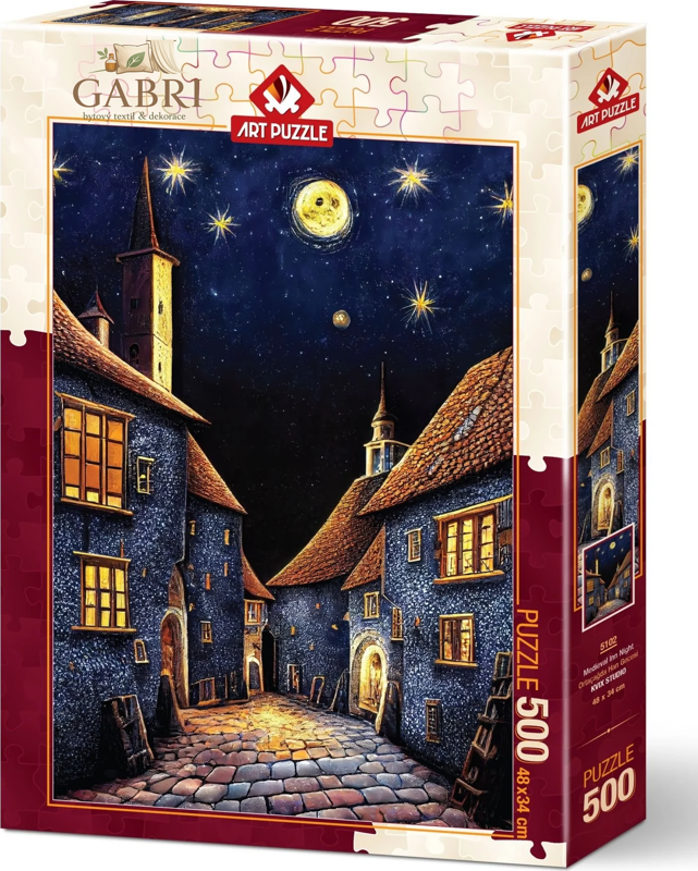 ART PUZZLE Puzzle Středověká noc Chánů 500 dílků