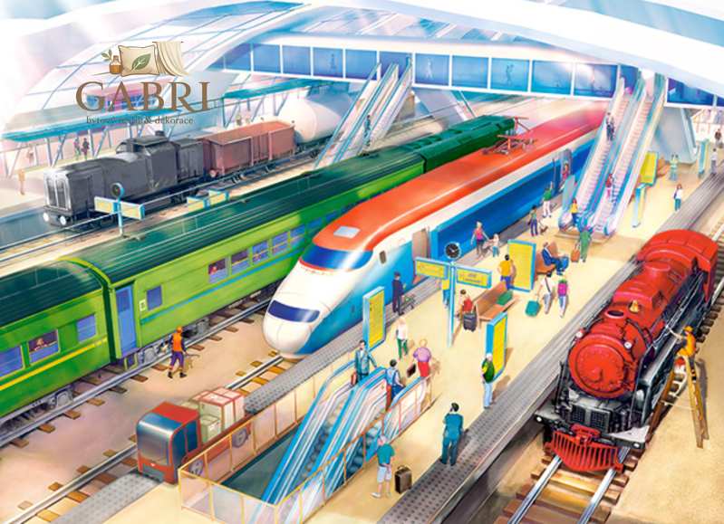 CASTORLAND Puzzle Nádraží 100 dílků