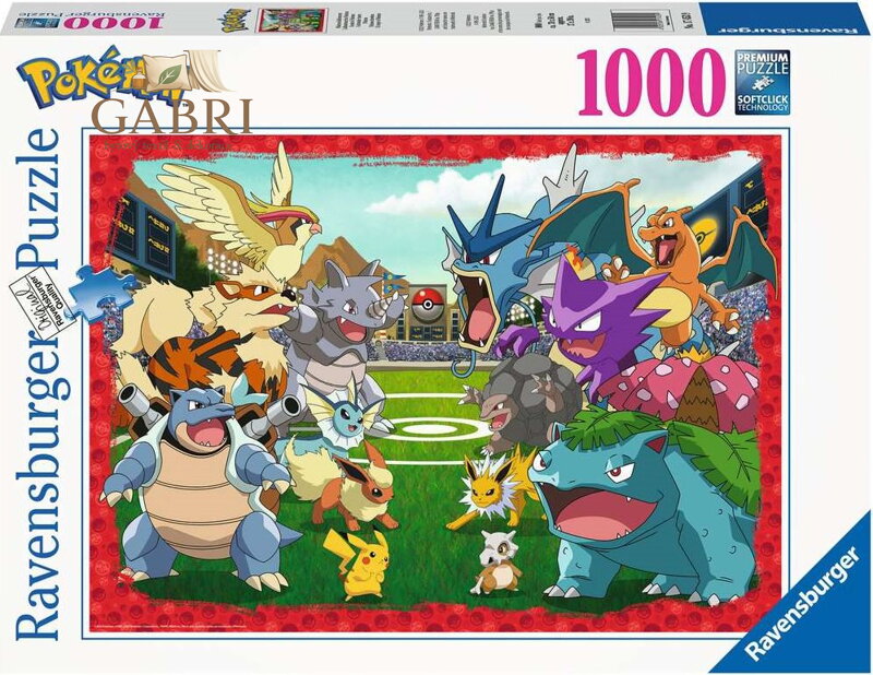 RAVENSBURGER Puzzle Pokémon: Poměr síly 1000 dílků