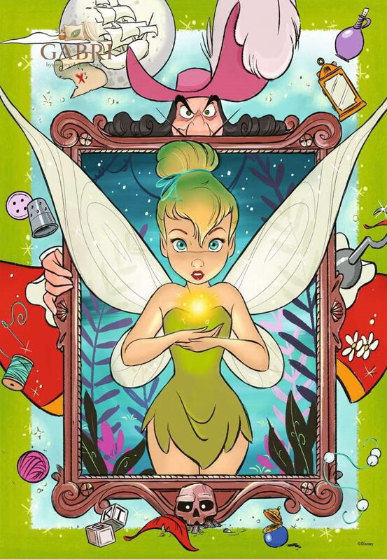 RAVENSBURGER Puzzle Disney 100 let: Víla Zvonilka 300 dílků