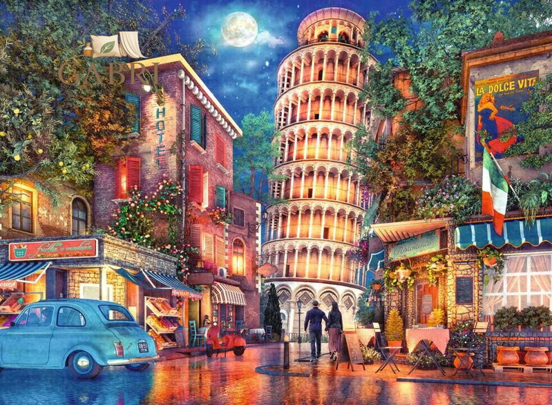 RAVENSBURGER Puzzle Uličky v Pise 500 dílků