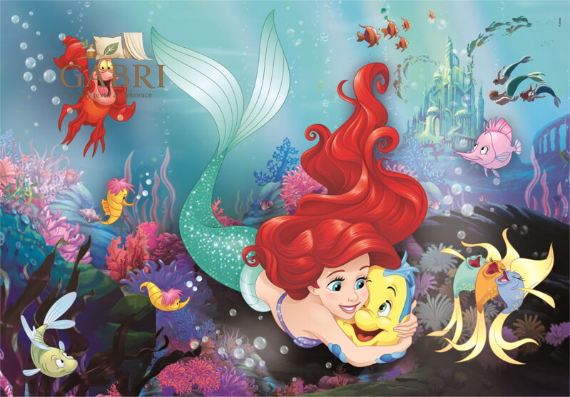 CLEMENTONI Puzzle Disney princezny: Malá mořská víla MAXI 24 dílků