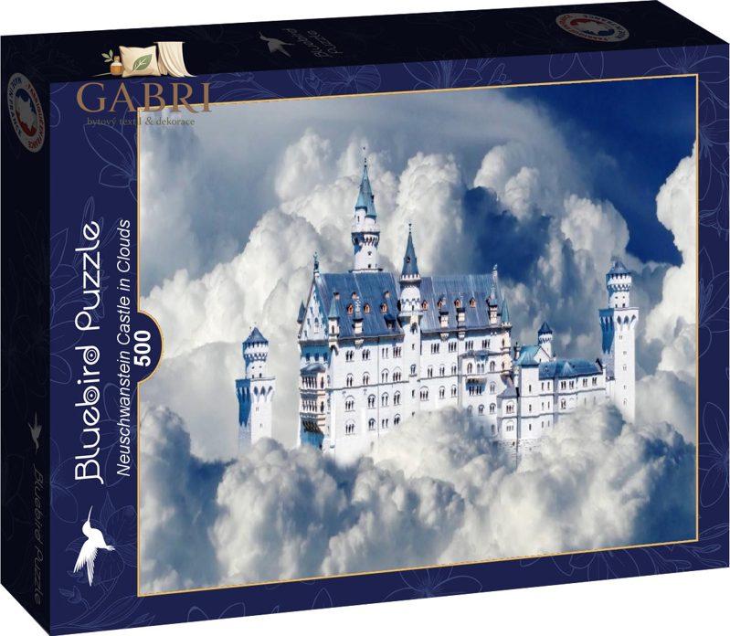 BLUEBIRD Puzzle Zámek Neuschwanstein v oblacích 500 dílků