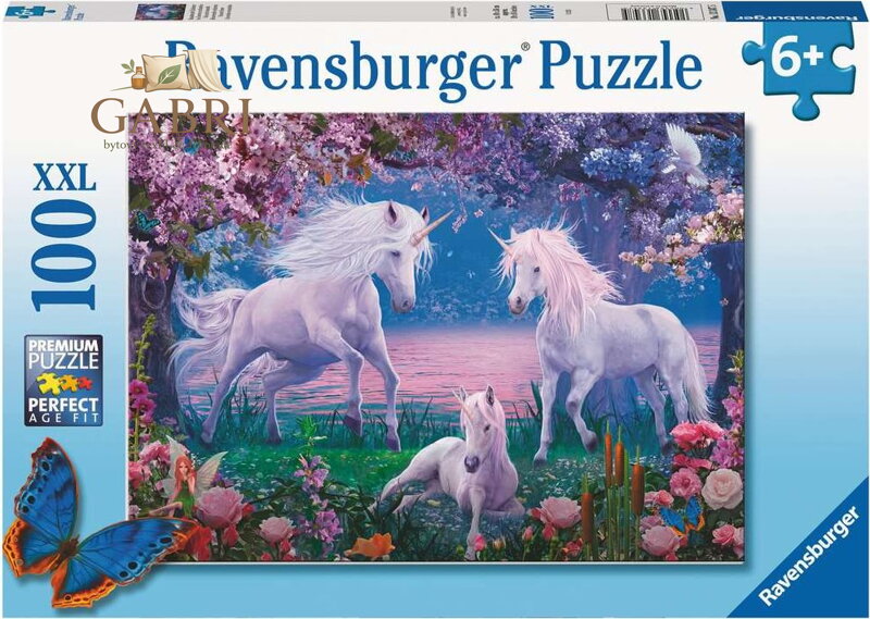 RAVENSBURGER Puzzle Překrásní jednorožci XXL 100 dílků