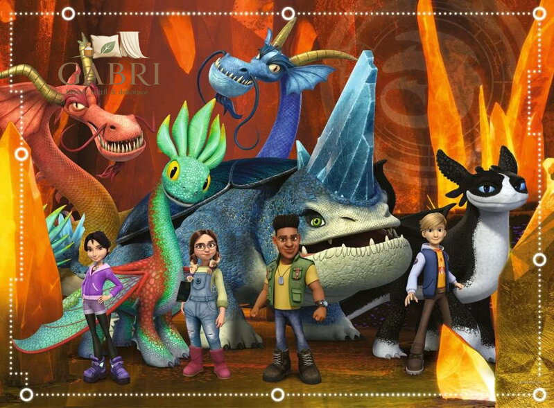 RAVENSBURGER Puzzle Jak vycvičit draka: The Nine Realms XXL 100 dílků