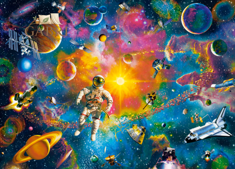 CASTORLAND Puzzle Člověk ve vesmíru 200 dílků