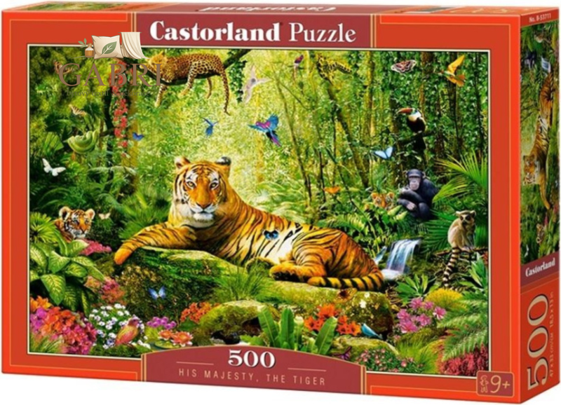 CASTORLAND Puzzle Tygří veličenstvo 500 dílků