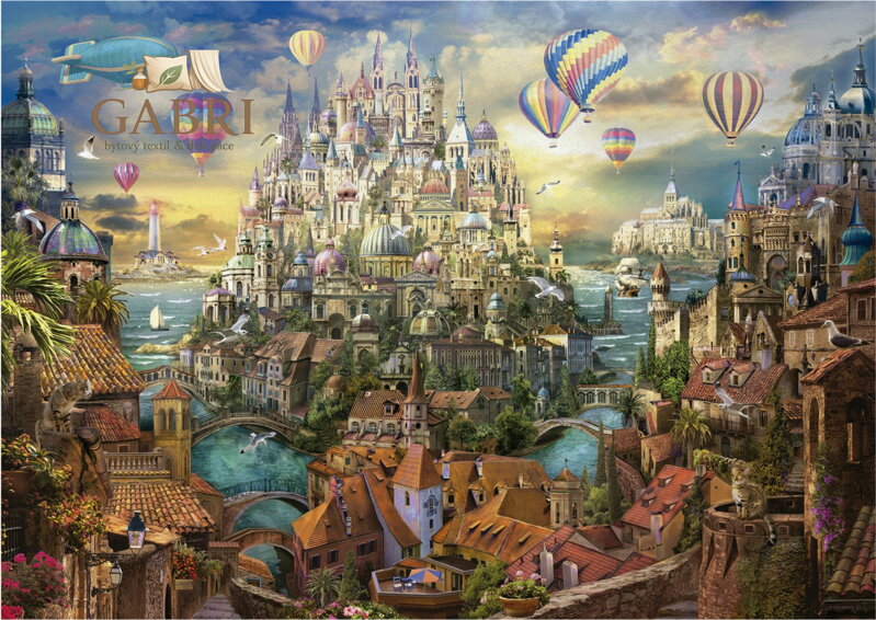 EDUCA Puzzle Město snů 8000 dílků