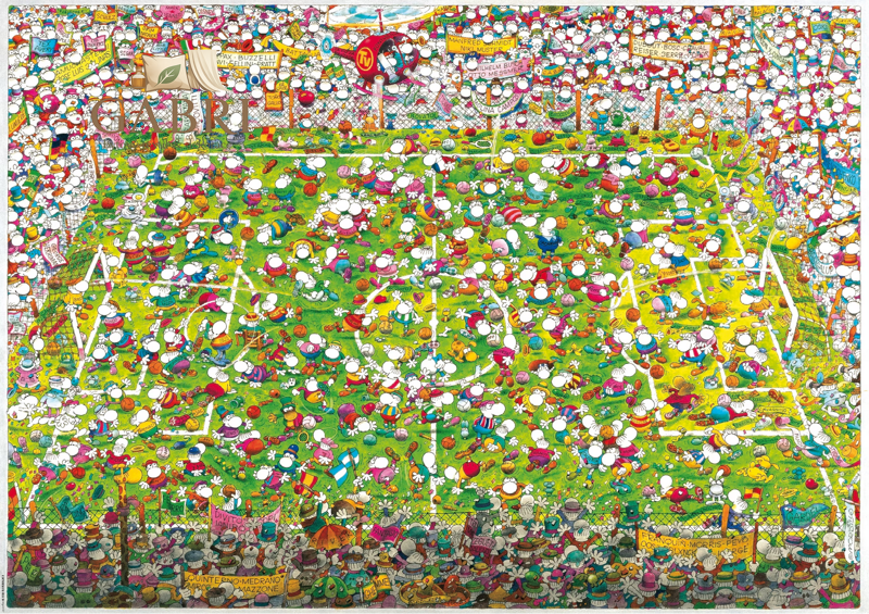 HEYE Puzzle Bláznivý fotbal 4000 dílků