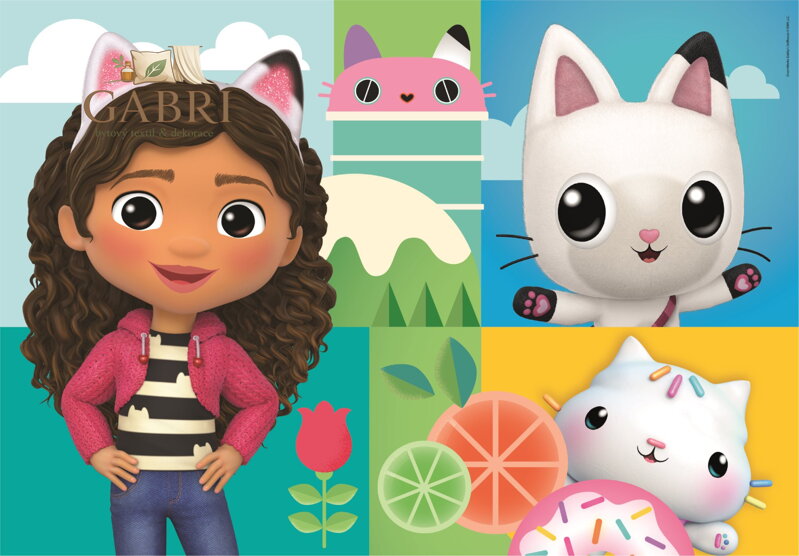 CLEMENTONI Puzzle Gábinin kouzelný domek 30 dílků