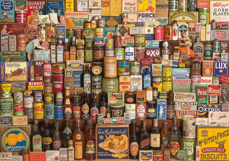 GIBSONS Puzzle Značky, které vybudovaly Británii 1000 dílků