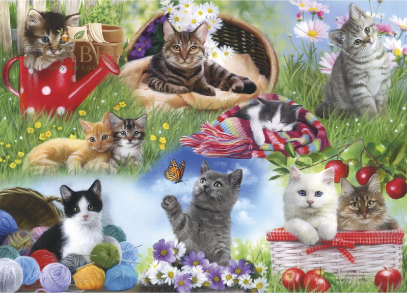 GIBSONS Puzzle Skládáme spolu: Kočky 12 dílků