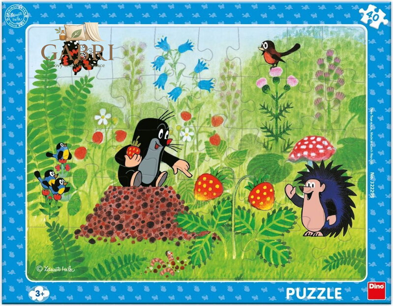 DINO Puzzle Krtek a jahody 40 dílků