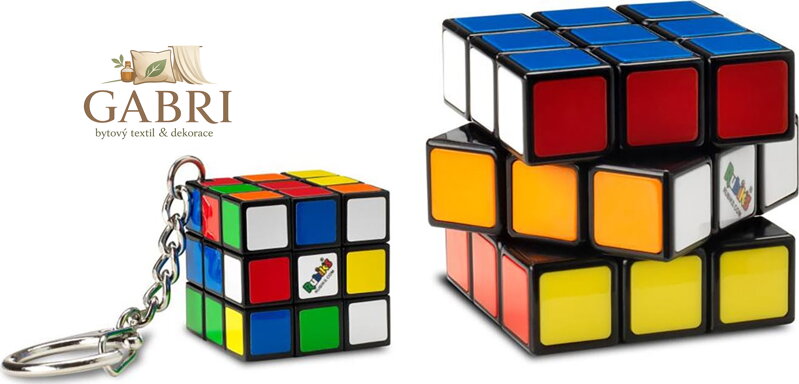 RUBIK'S Rubikova kostka sada Classic (3x3 a přívěsek na klíče)