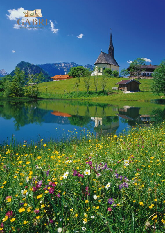 SCHMIDT Puzzle Inzell, Einsiedlhof a kostel sv. Mikuláše 1000 dílků