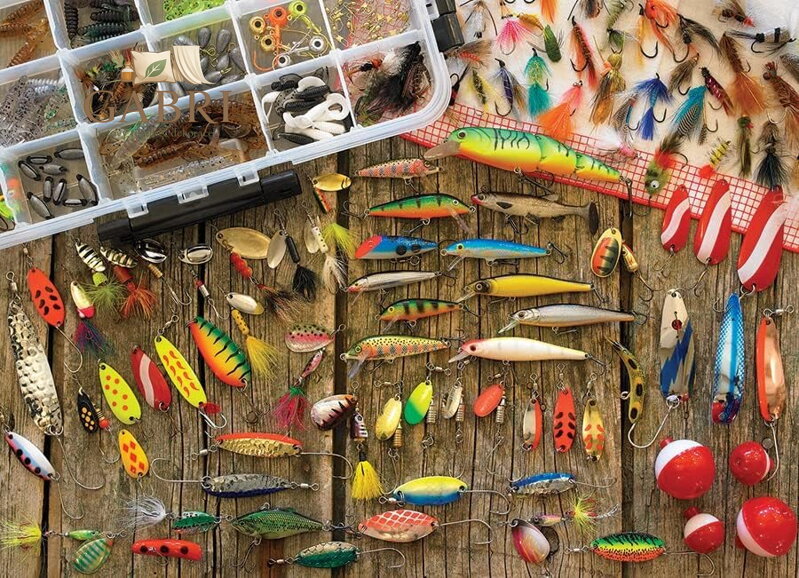 COBBLE HILL Puzzle Rybářské nástrahy 1000 dílků