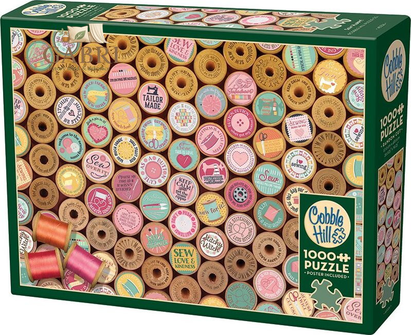 COBBLE HILL Puzzle Šťastné vyšívání 1000 dílků