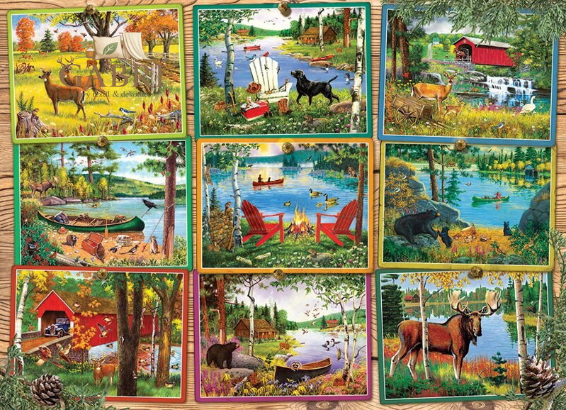 COBBLE HILL Puzzle Pohledy od jezera 1000 dílků