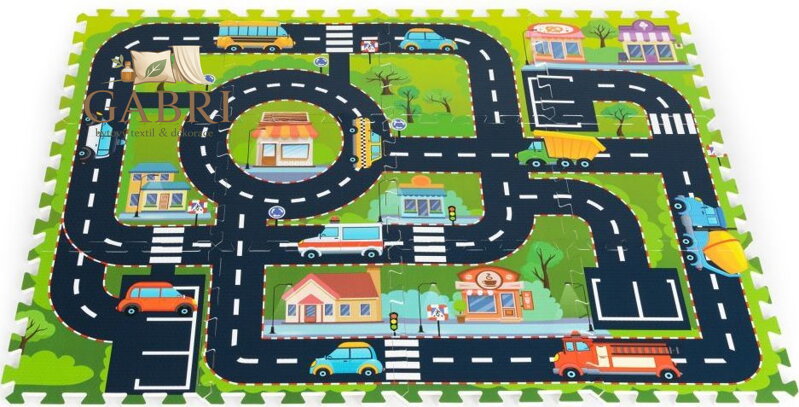 ECOTOYS Pěnové puzzle Městečko