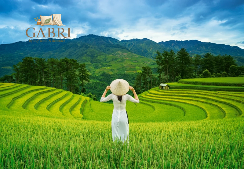 CASTORLAND Puzzle Rýžová pole ve Vietnamu 1000 dílků