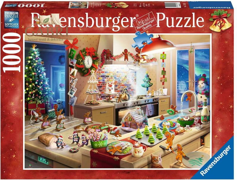 RAVENSBURGER Puzzle Vánoční perníčky 1000 dílků