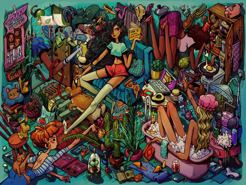 HEYE Puzzle Spolubydlící v domácnosti 1000 dílků