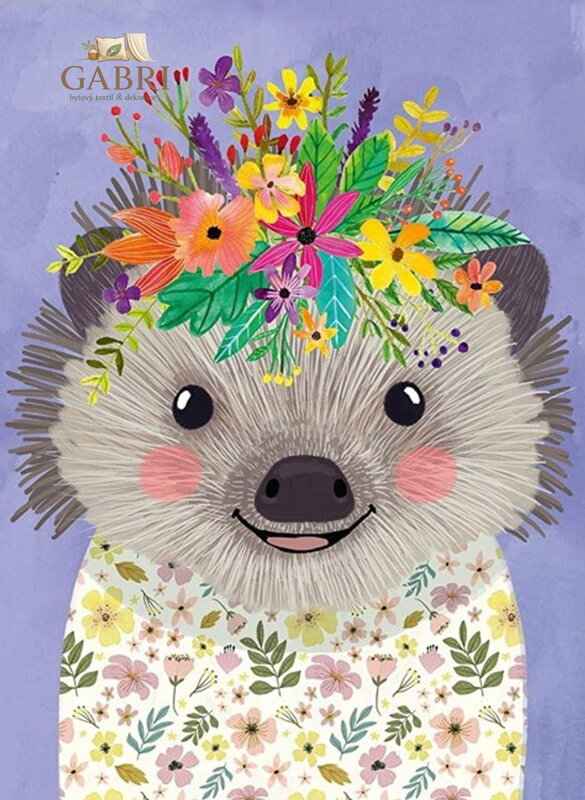 HEYE Puzzle Floral Friends: Veselý ježek 500 dílků