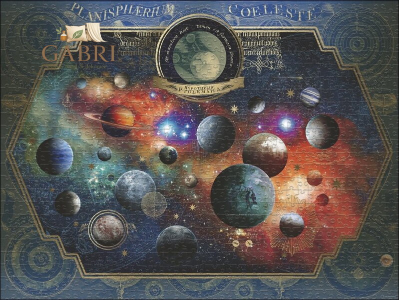 HEYE Puzzle Map Art: Vesmír 1500 dílků