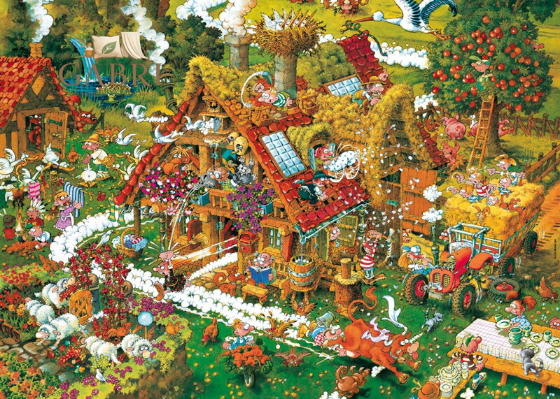 HEYE Puzzle Cartoon Classics: Veselá farma 1000 dílků