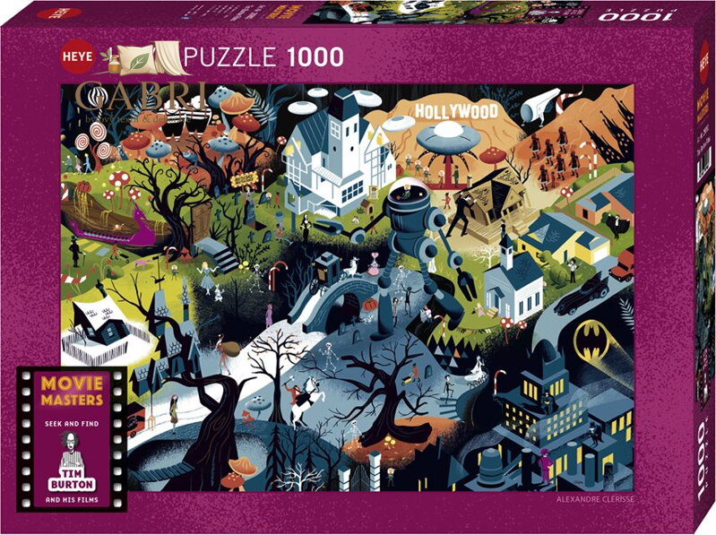 HEYE Puzzle Movie Masters: Filmy Tima Burtona 1000 dílků