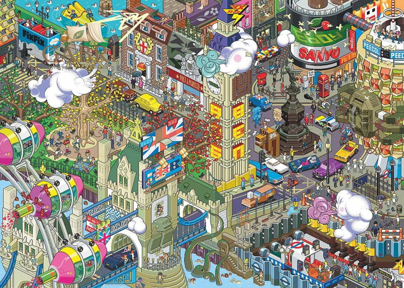 HEYE Puzzle Pixorama: Londýnské pátrání 1000 dílků