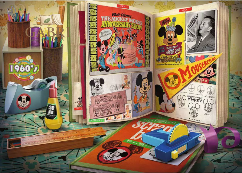 RAVENSBURGER Puzzle Disney: 1960 Mickeyho výročí 1000 dílků