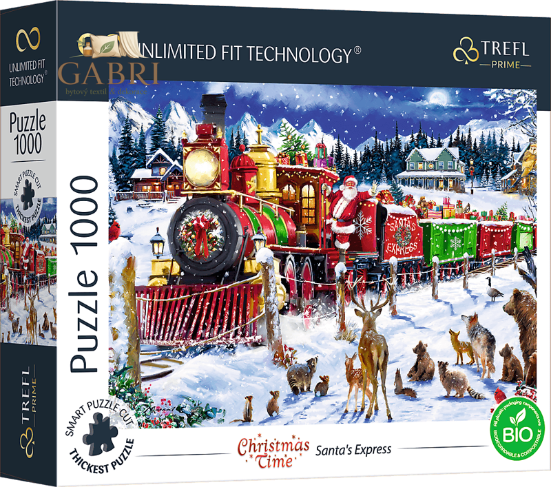 TREFL Puzzle UFT Christmas Time: Santův Express 1000 dílků