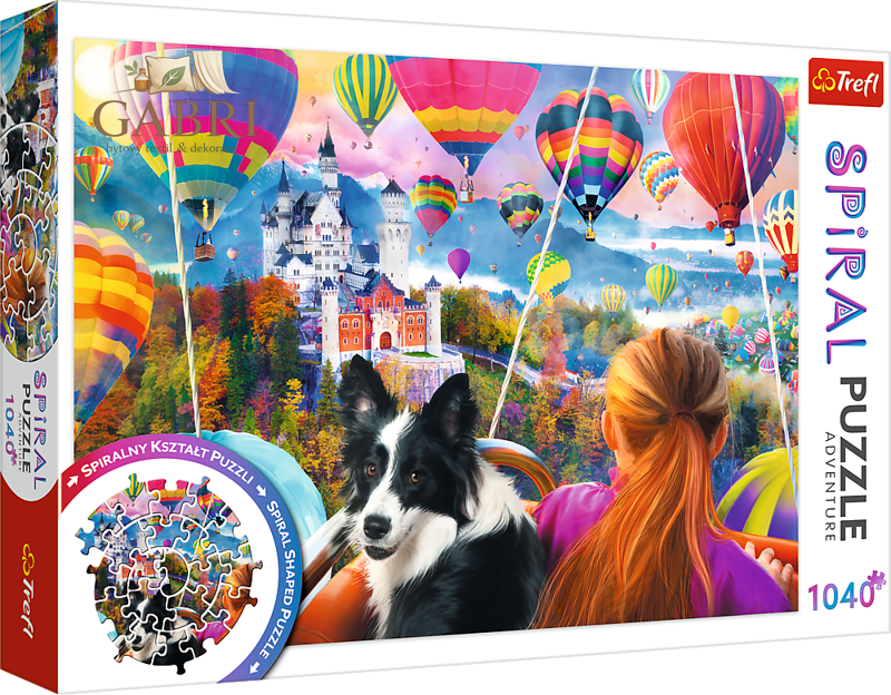 TREFL Spiral puzzle Festival horkovzdušných balonů 1040 dílků