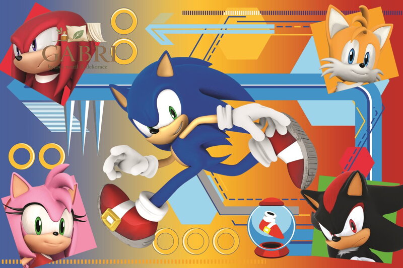 TREFL Puzzle Sonic v akci 60 dílků